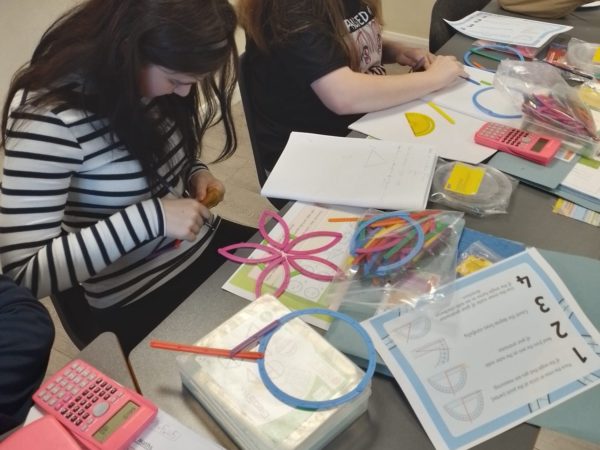 Learners at The Orchard SEN school in Grimsby take part in GCSE maths lessons.