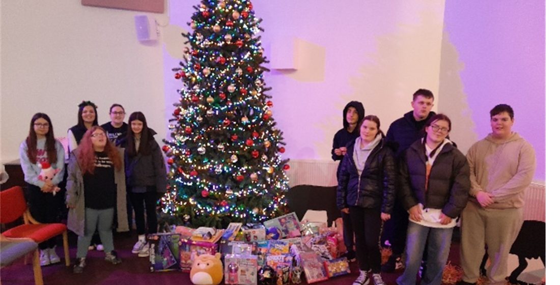 The Orchard School learners raise £2,190 for Mission Christmas through a sponsored walk and carolling, supporting local families and food banks in Grimsby.