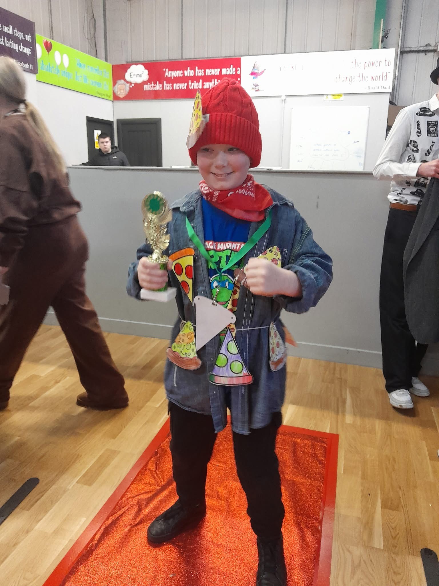 The winner of The Orchard School’s end-of-term Orchard Fashion Show, part of the school’s careers education programme.