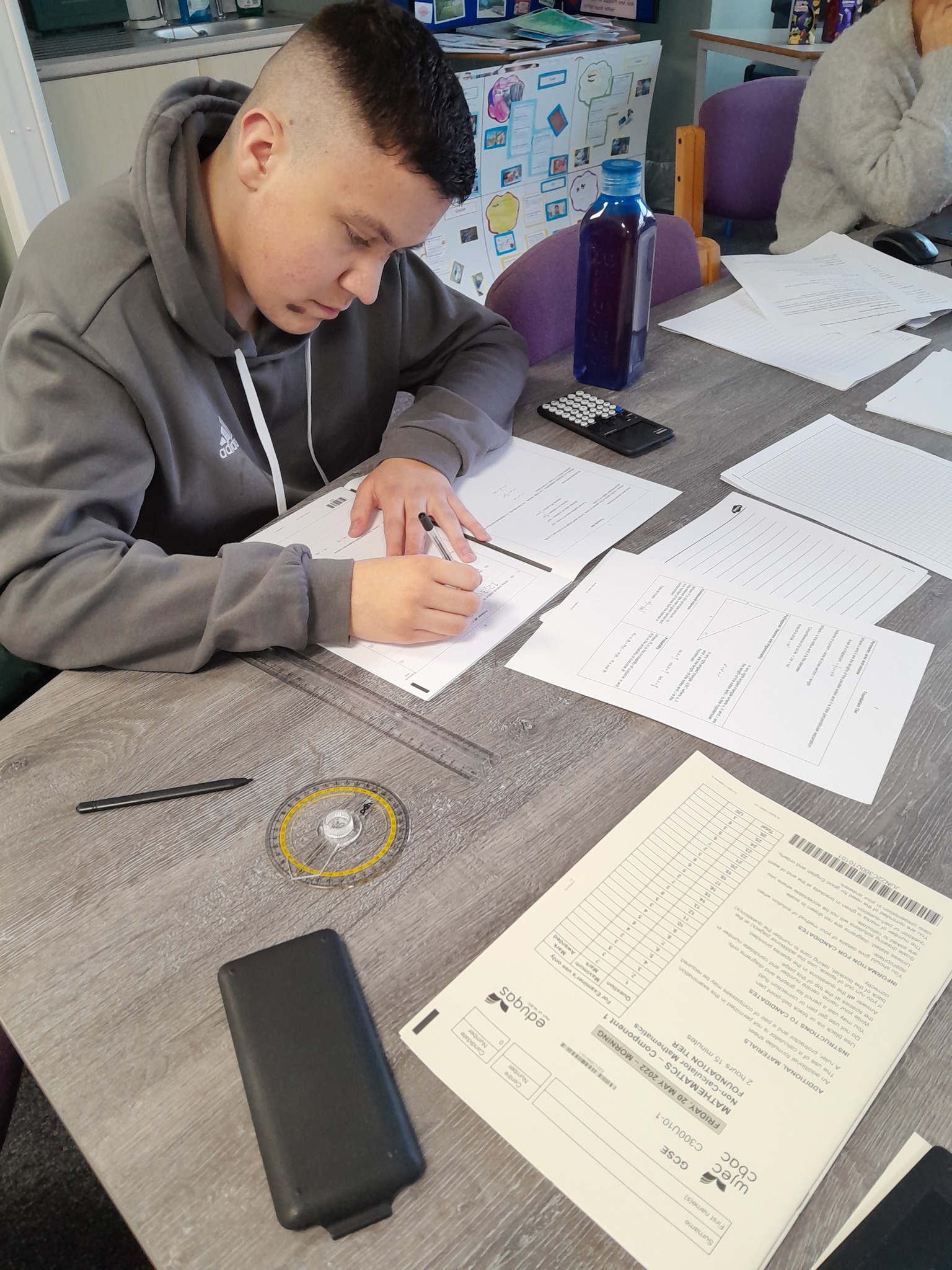 Learners at The Orchard SEN School in Grimsby attend Easter GCSE Revision Club.
